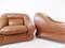 Italian Leather Lounge Chairs, 1970s, Set of 2, Image 5