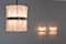 Mid-Century Modern Textured Crystal Sconces and Chandelier from Kaiser Leuchten, Germany, 1960s, Set of 3, Image 10