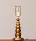 Scandinavian Table Lamp in Art Glass from Lindshammar Sweden, 1970s, Image 1