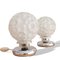 Mid-Century Modern German Table Lamps in Silver Acrylic and Frosted Glass from Graewe, 1950s, Set of 2, Image 2