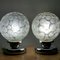 Mid-Century Modern German Table Lamps in Silver Acrylic and Frosted Glass from Graewe, 1950s, Set of 2, Image 4