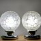 Mid-Century Modern German Table Lamps in Silver Acrylic and Frosted Glass from Graewe, 1950s, Set of 2 5