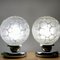 Mid-Century Modern German Table Lamps in Silver Acrylic and Frosted Glass from Graewe, 1950s, Set of 2, Image 5