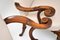 Antique Carved Lounge Chairs in Walnut, Set of 2, Image 6