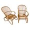 Rattan Armchairs, 1950s, Set of 2, Image 1