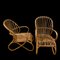 Rattan Armchairs, 1950s, Set of 2 2