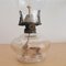 Portuguese Farmhouse Rustic Portable Lamp in Clear Glass by Cormache, 1940s 5