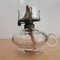 Portuguese Farmhouse Rustic Portable Lamp in Clear Glass by Cormache, 1940s, Image 3