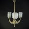 Art Deco Hanging Lamp in Bronze 1