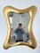 Italian Free Form Gold Leaf Mirror by Banci, 1990s, Image 1