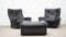 Armchairs and Ottoman by Michel Cadestin for Airborne, Set of 3 8