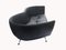 DS-102 Sofa aus schwarzem Leder von De Sede 6
