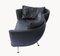 DS-102 Sofa aus schwarzem Leder von De Sede 4