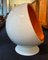 Finnish Space Age Orange & White Ball Chair by Eero Aarnio for Adelta 5