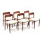 Model 75 Chairs by Niels Möller, 1960s, Set of 6, Image 4