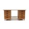 Bureau Vintage avec Plateau Vert Clair et Huit Tiroirs, 1970s 1