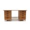 Vintage Desk with Light Green Top and Eight Drawers, 1970s 1