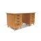 Bureau Vintage avec Plateau Vert Clair et Huit Tiroirs, 1970s 4