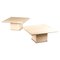 Travertine Tables by Fedam, Set of 2 1