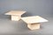 Travertine Tables by Fedam, Set of 2 3