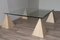 Sculptural Coffee Table in Travertine and Glass, 1970 10