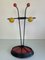 Vintage French Roger Feraud Style Umbrella Stand in Cast Iron and Wood 1