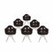 DAR Chairs by Charles Eames for Modernica, 2000s, Set of 6 1