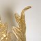 Applique da parete in vetro di Murano e placcata in oro di Barovier & Toso, anni '60, Immagine 6