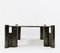 Mid-Century Modern Black Marble Square Coffee Table, 1970s 2