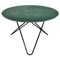 Green Indio Marble and Black Steel Big O Dining Table by Ox Denmarq, Image 1