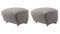 Grey Natural Oak Sahco Zero The Tired Man Footstool from by Lassen, Set of 2 2
