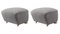 Grey Natural Oak Sahco Zero The Tired Man Footstool from by Lassen, Set of 2, Image 2