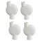 Vasi Bubl bianchi sferici di 101 Copenhagen, set di 4, Immagine 1