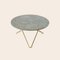 Grey Marble and Brass O Coffee Table by Ox Denmarq 2