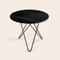 Large Black Marquina Marble and Black Steel Dining O Table by Ox Denmarq, Image 2