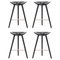 Black Beech and Copper Counter Stools from by Lassen, Set of 4 1