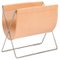 Nature Leather and Steel Maggiz Magazine Rack by Ox Denmarq, Image 1