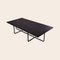Large Black Marquina Marble and Black Steel Ninety Table by Ox Denmarq 2