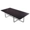 Large Black Marquina Marble and Black Steel Ninety Table by Ox Denmarq 1