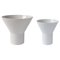 Vasi Kyo in ceramica bianca di Mazo Design, set di 2, Immagine 2
