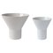 White Ceramic Kyo Vases by Mazo Design, Set of 2, Image 1
