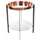Copper and White Carrara Marble Deck Table by Ox Denmarq 1