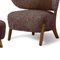 Sahara Sheepskin Tmbo Lounge Chair & Pouf by Mazo Design, Set of 2 4