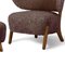Sahara Sheepskin Tmbo Lounge Chair & Pouf by Mazo Design, Set of 2, Image 4