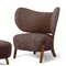 Sahara Sheepskin Tmbo Lounge Chair & Pouf by Mazo Design, Set of 2 5