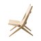 Saxe Stühle aus natürlicher Eiche und natürlichem Leder von by Lassen, 2er Set 5
