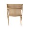 Chaises Saxe en Chêne Naturel et Cuir Naturel de par Lassen, Set de 2 4