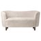 Moonlight Sheepskin and Smoked Oak Mingle Sofa from by Lassen, Image 1