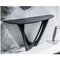 Graphite G-Konsole Duo Stahlgestell und Tischplatte von Zieta 4