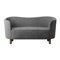 Graues und rauchgraues Sahco Nara Mingle Sofa von by Lassen 2